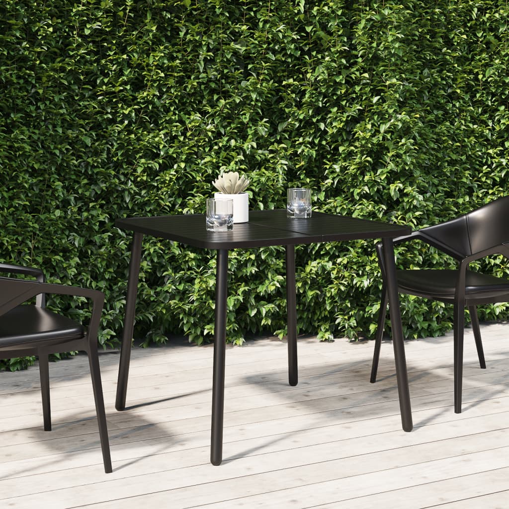 Garden Table Anthracite 80x80x71 cm Steel - Sid & Sam