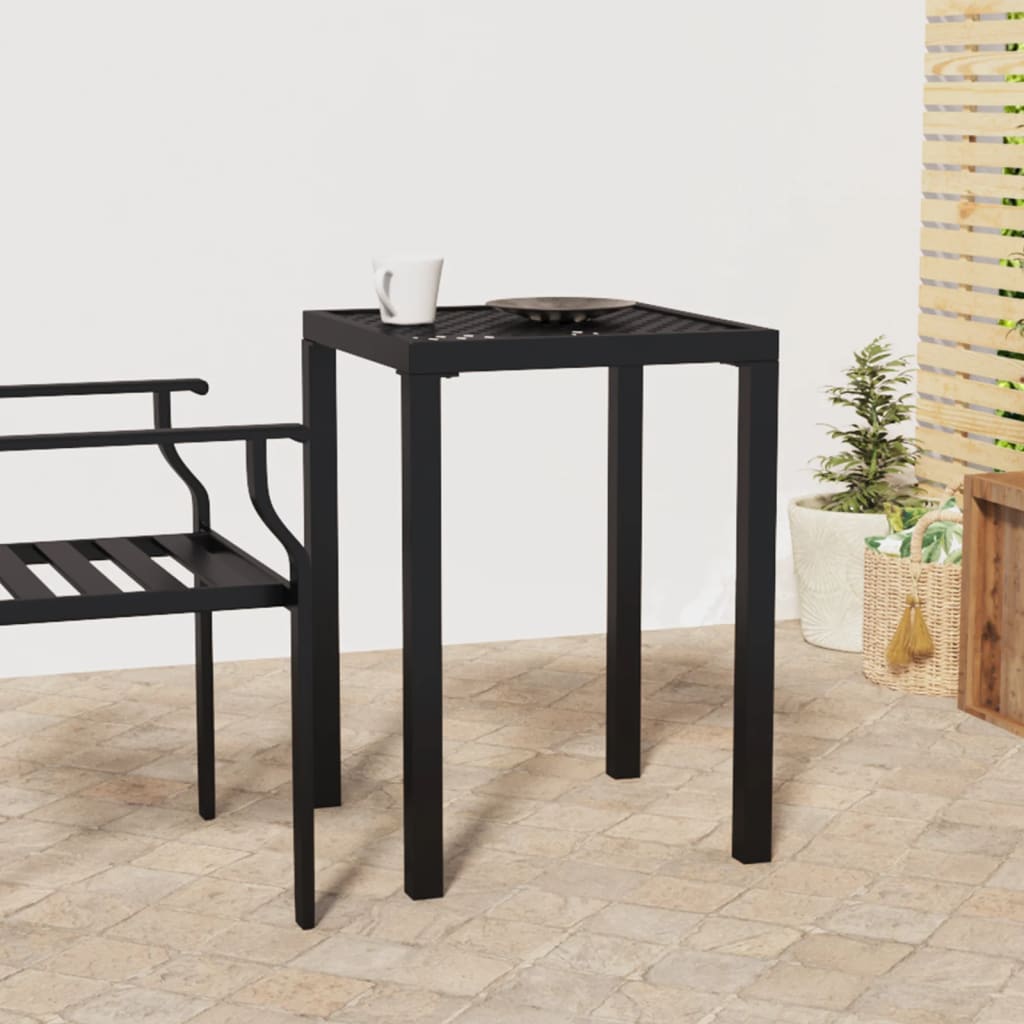 Garden Table Anthracite 50x50x72 cm Steel - Sid & Sam