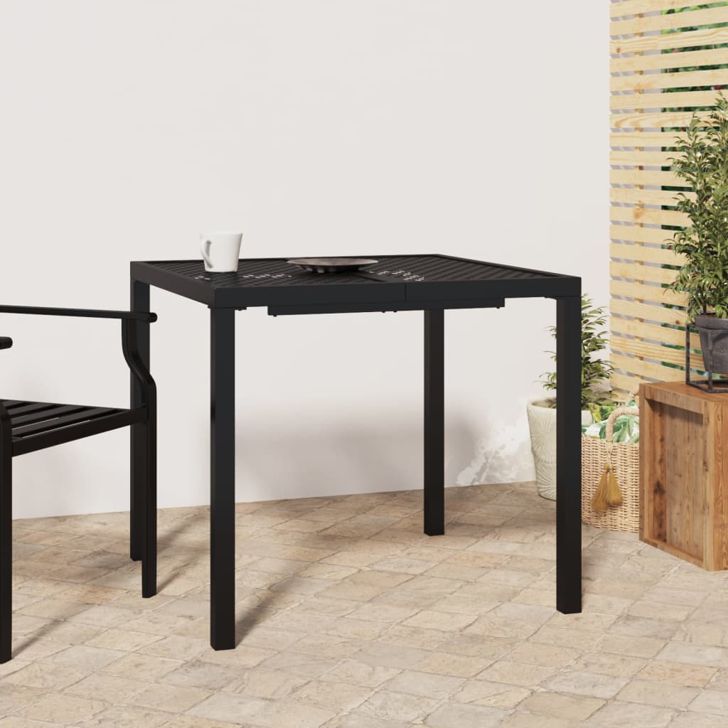 Garden Table Anthracite 80x80x72 cm Steel - Decor Base