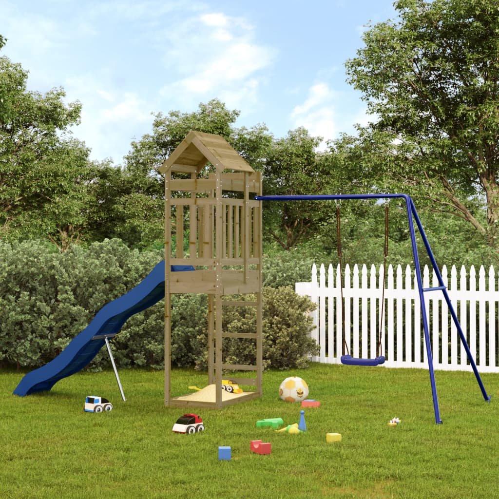 Outdoor Playset Impregnated Wood Pine - Sid & Sam