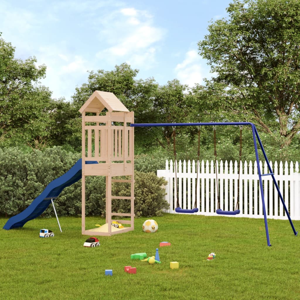 Outdoor Playset Solid Wood Pine - Unbeatable Bargains