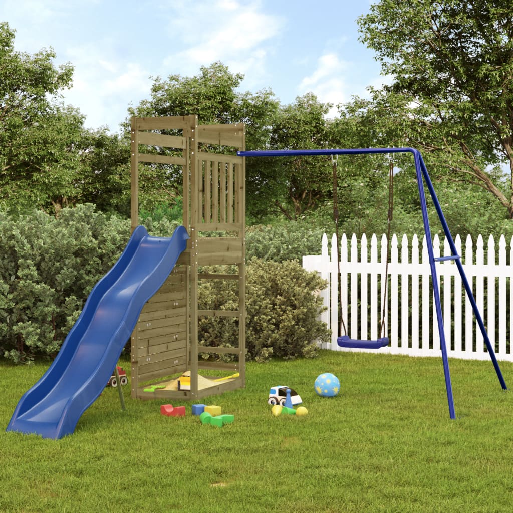 Outdoor Playset Impregnated Wood Pine - Style and Chic
