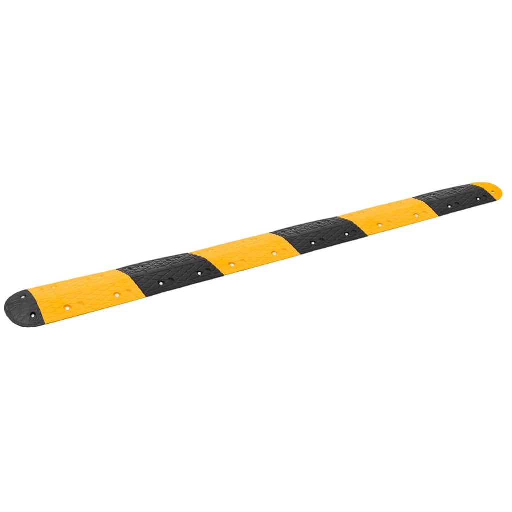 Speed Hump Yellow and Black 323x32.5x4cm Rubber - Casper Homes