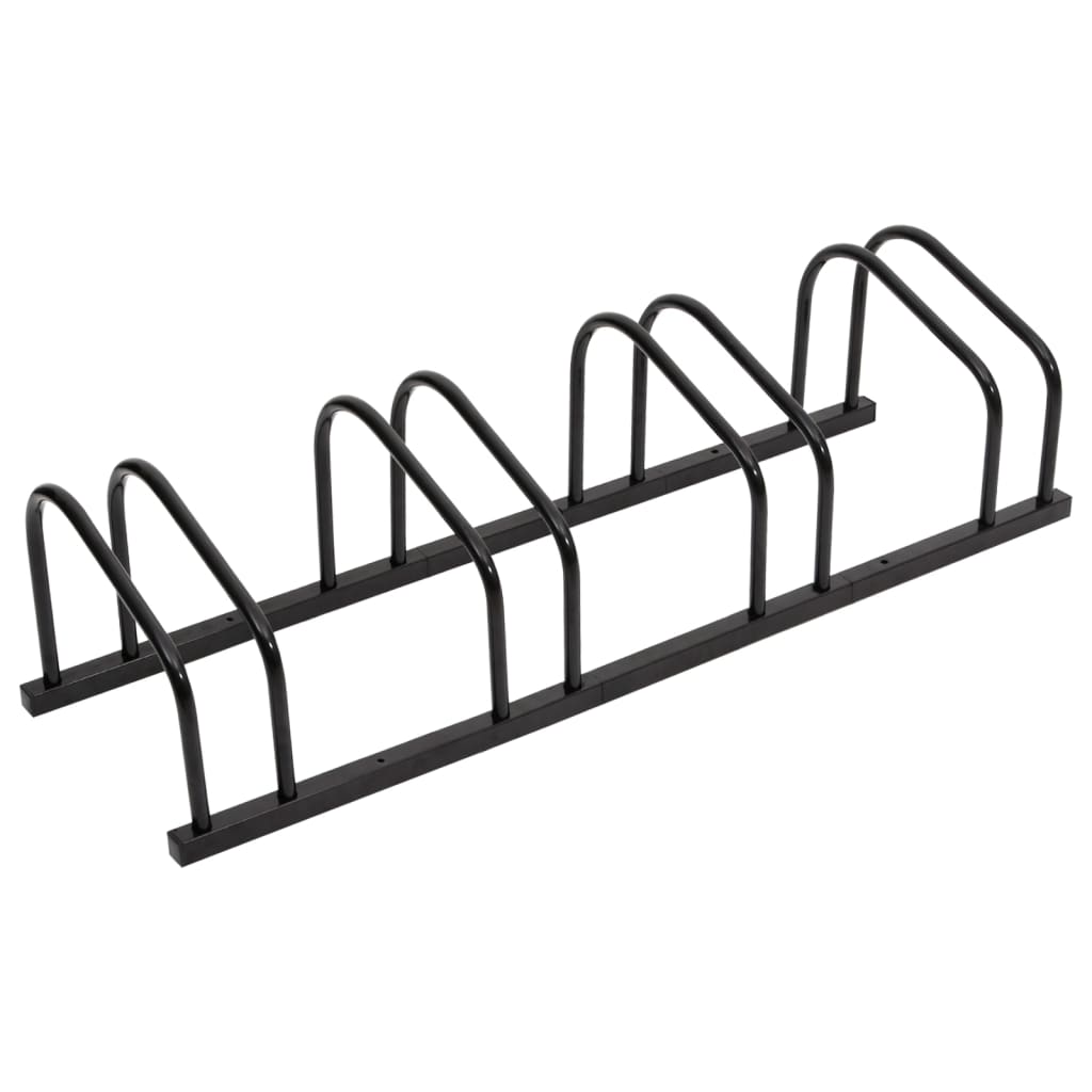 Bike Rack for 4 Bikes Black Steel - Casper Homes