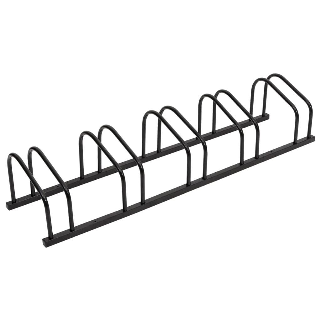 Bike Rack for 5 Bikes Black Steel - Direct Imports