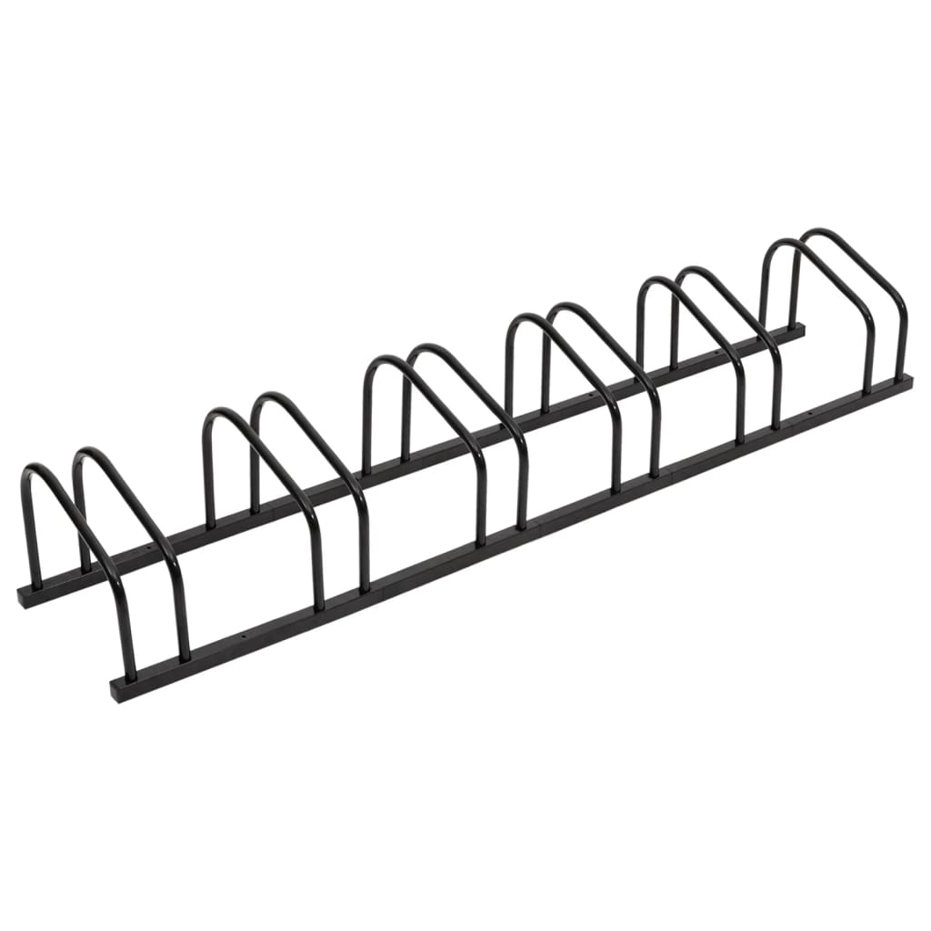 Bike Rack for 6 Bikes Black Steel - Casper Homes
