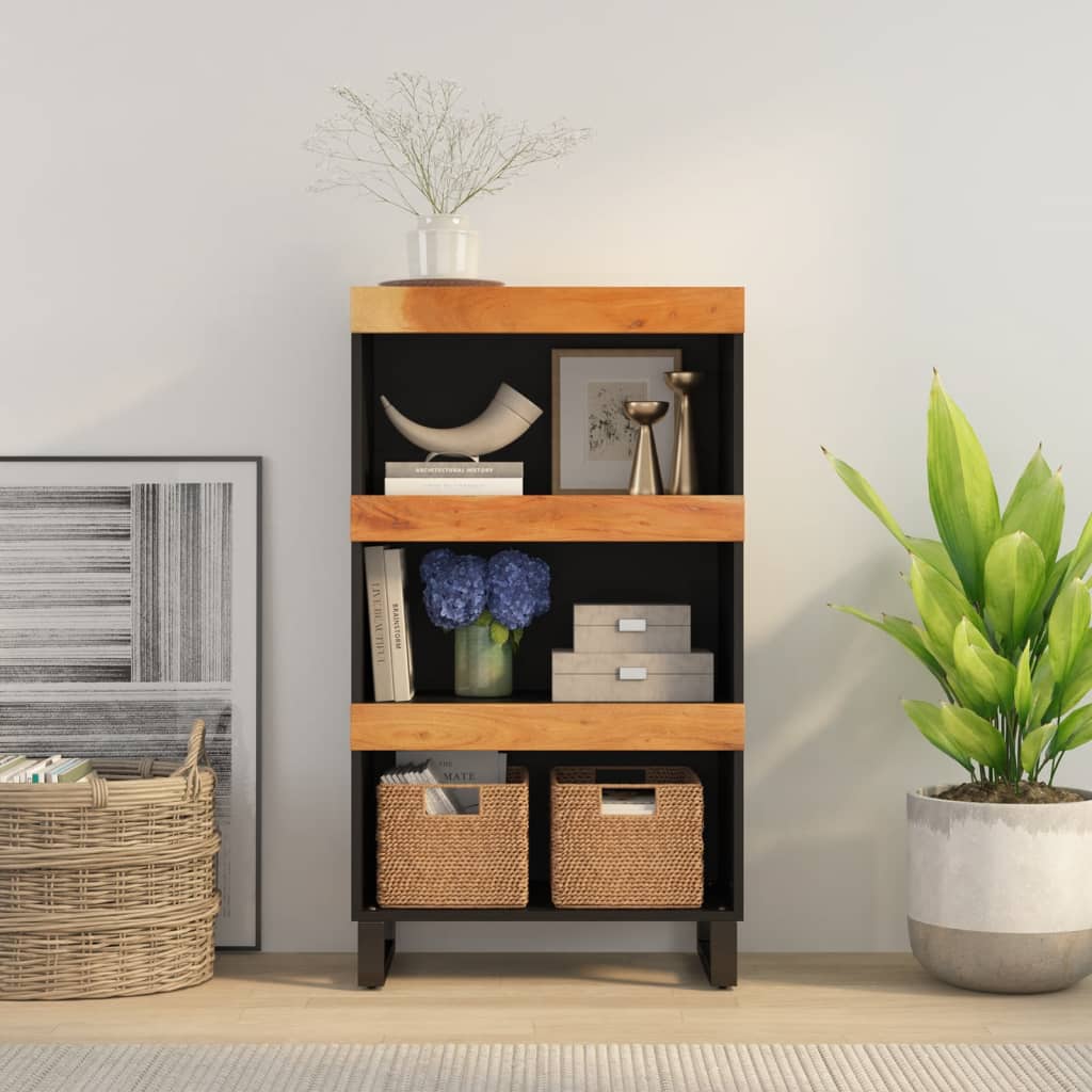 Side Cabinet 60x33x107 cm Solid Wood Acacia - Sid & Sam