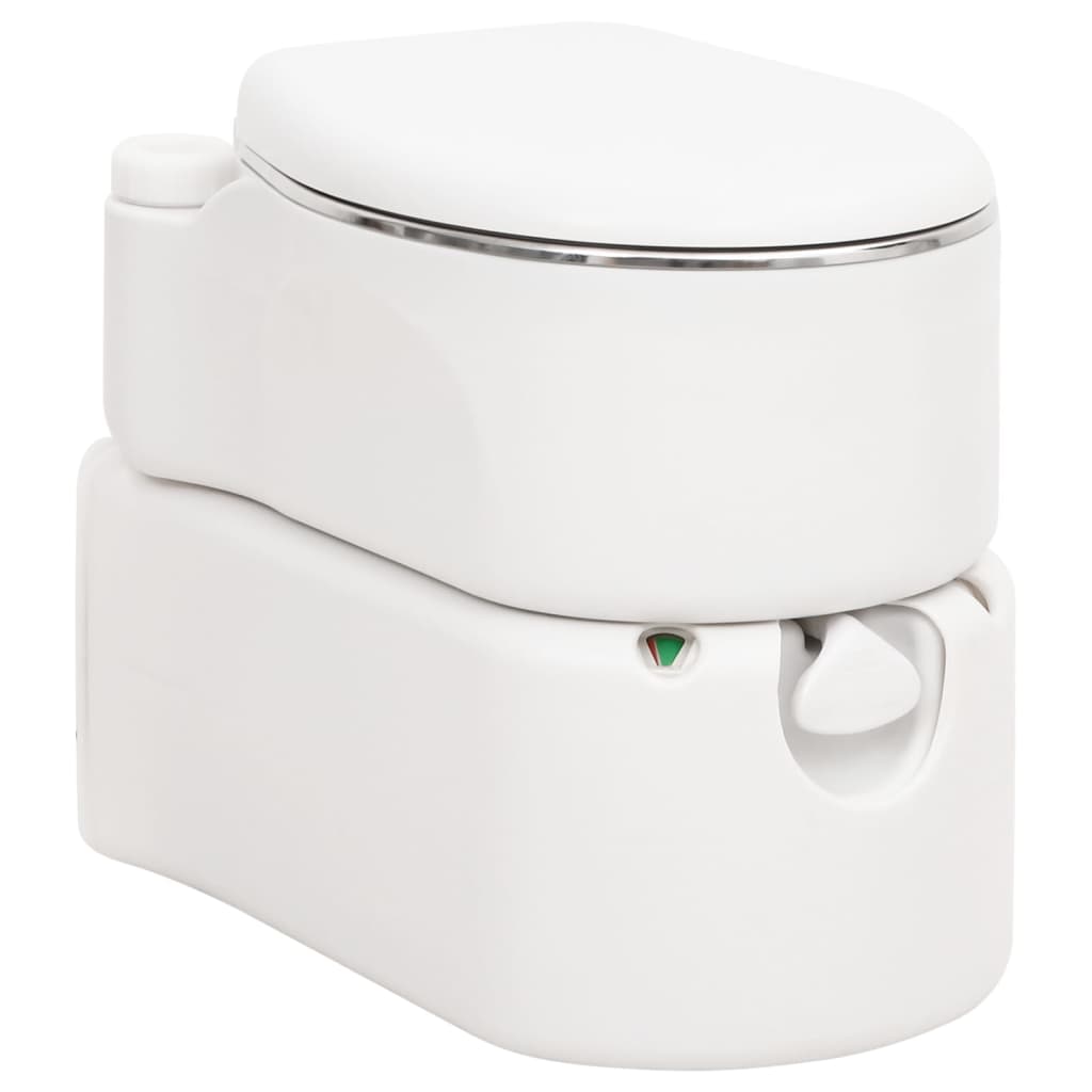 Integrated Camping Toilet White 24+17 L HDPE&Steel - Tyrell & Tyrell