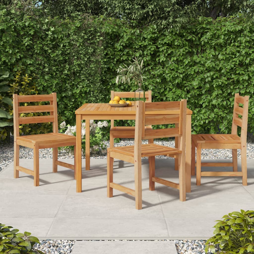 Garden Chairs 4 pcs Solid Wood Teak - Millennium Furniture