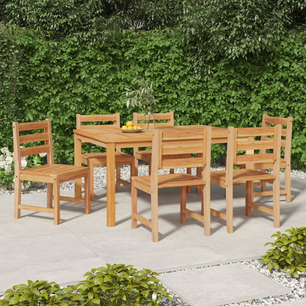 Garden Chairs 6 pcs Solid Wood Teak - Style and Chic