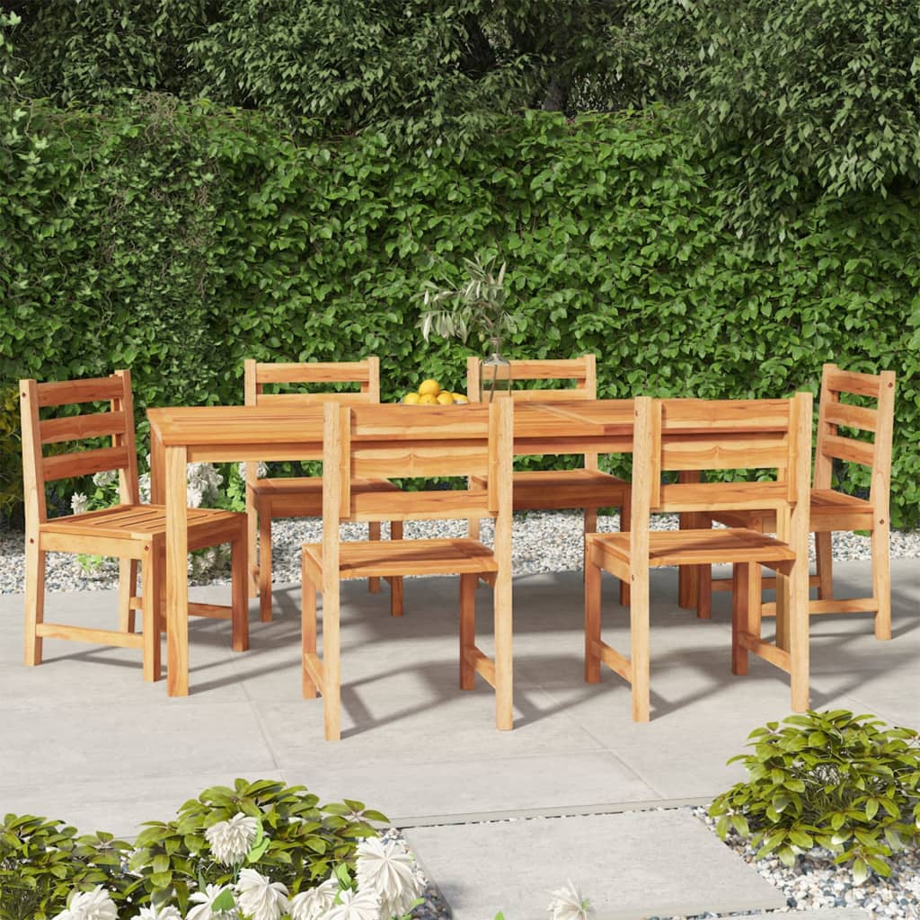 7 Piece Garden Dining Set Solid Wood Teak - The Home Maker