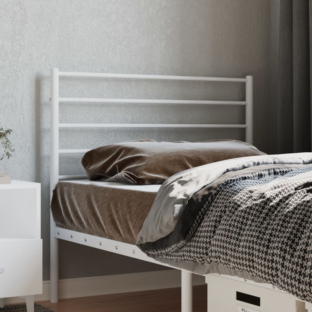 Metal Headboard White 80cm - Brittle & Co