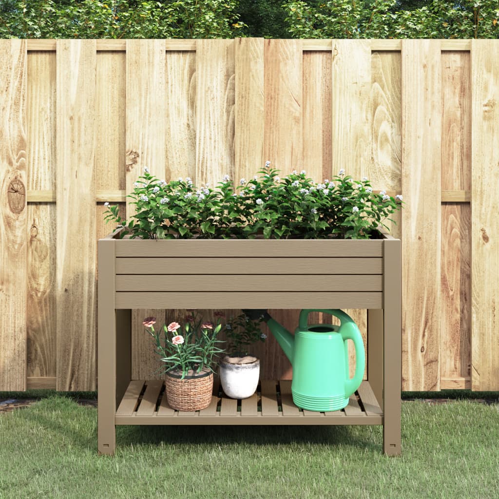 Garden Raised Bed Light Brown 110x45x79 cm Polypropylene - Sid & Sam