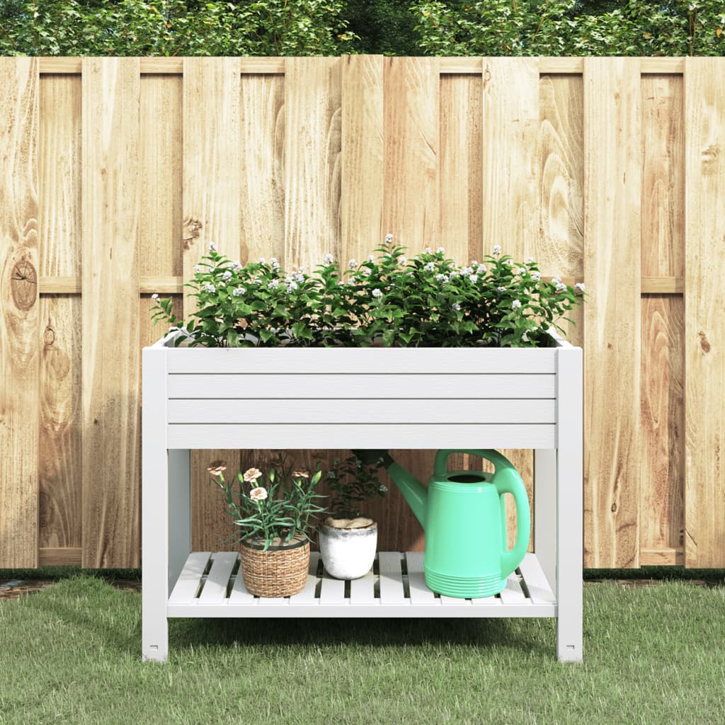 Garden Raised Bed White 110x45x79 cm Polypropylene - The Home Maker