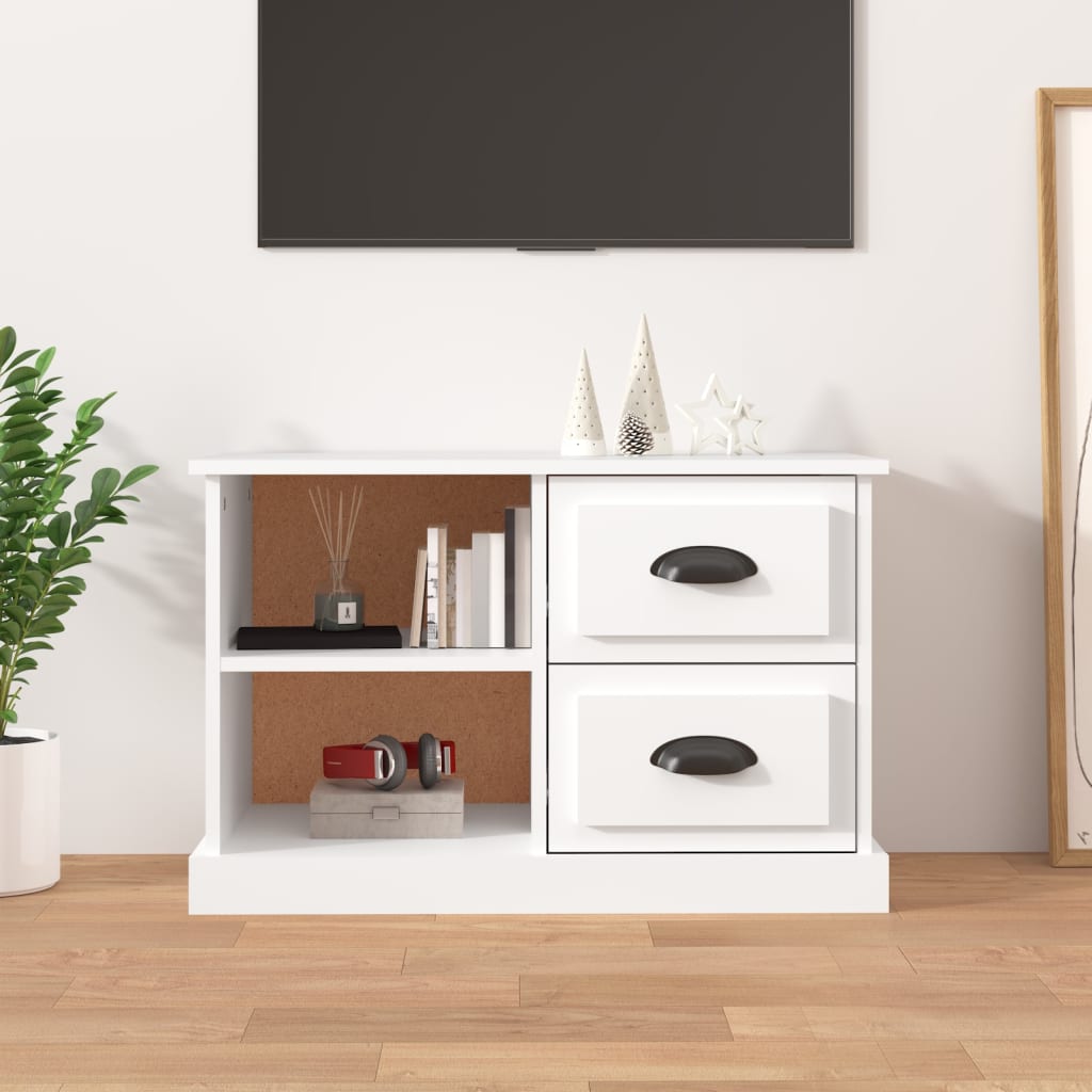TV Cabinet White 73x35.5x47.5 cm Engineered Wood - Tyrell & Tyrell