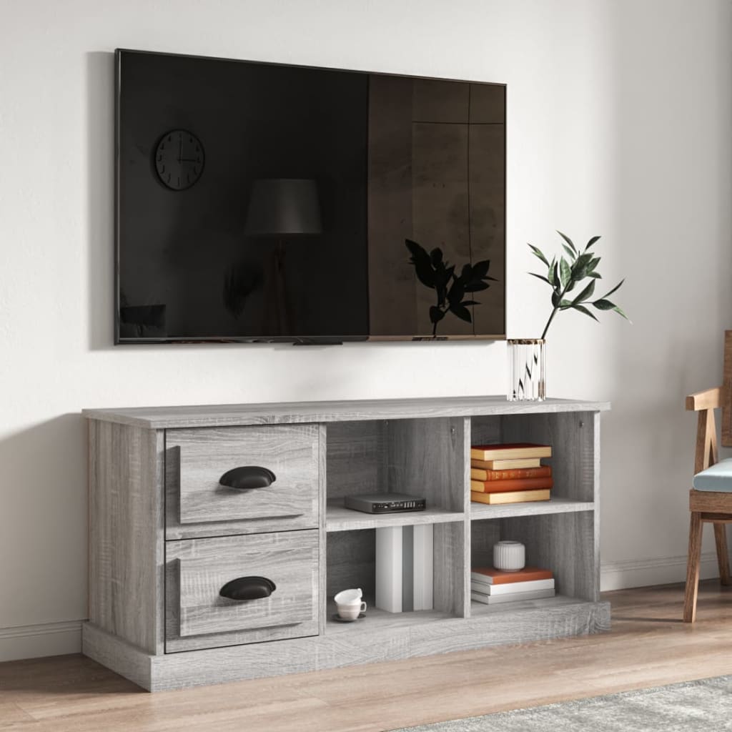 TV Cabinet Grey Sonoma 102x35.5x47.5 cm Engineered Wood - Tyrell & Tyrell