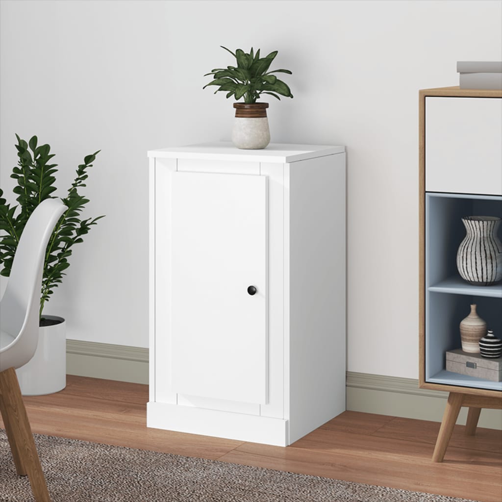Sideboard White 37.5x35.5x67.5 cm Engineered Wood - Millennium Furniture