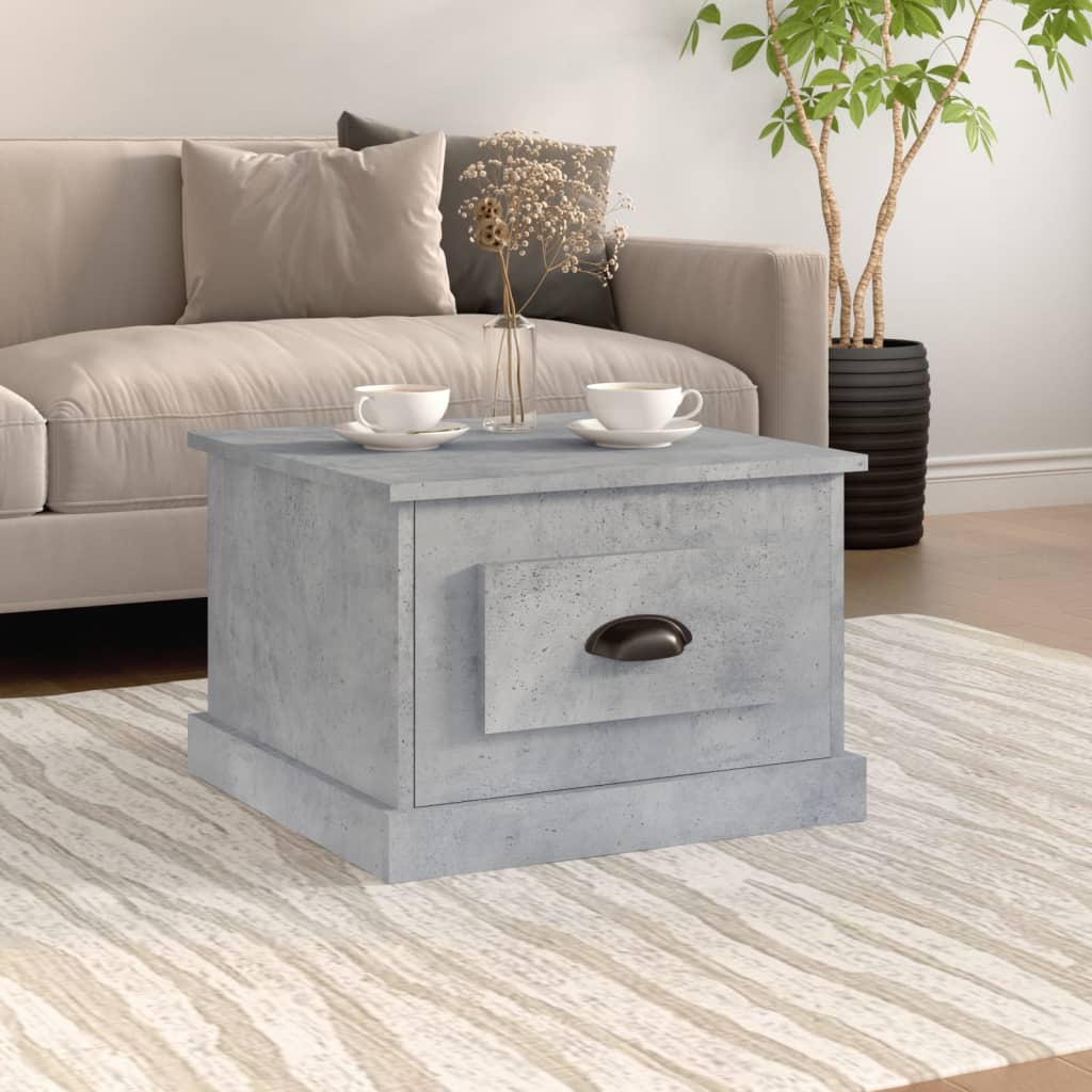 Coffee Table Concrete Grey 50x50x35 cm Engineered Wood - Tyrell & Tyrell