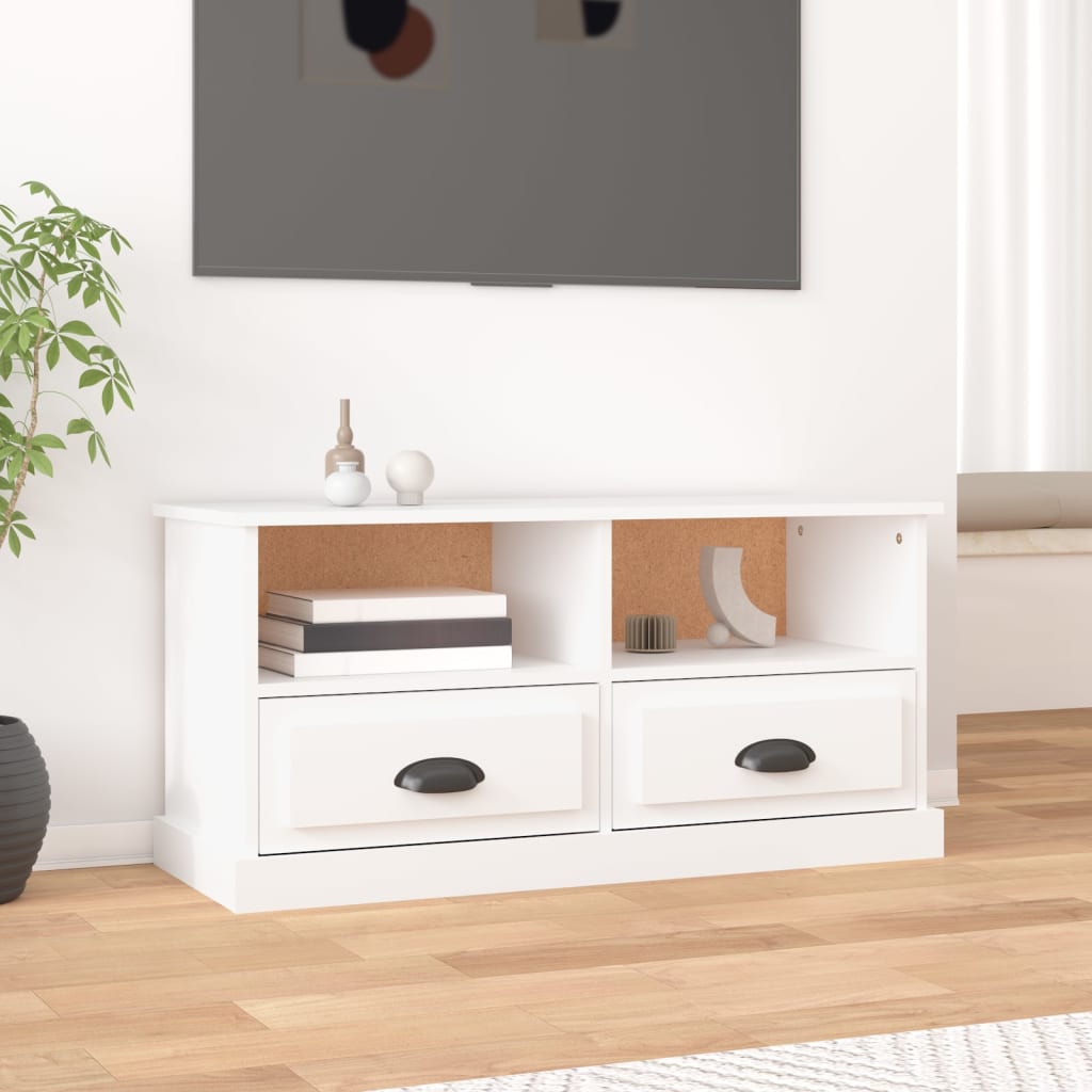 TV Cabinet White 93x35.5x45 cm Engineered Wood - Tyrell & Tyrell