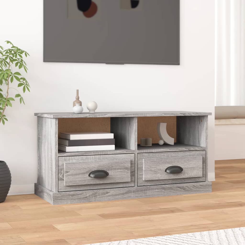 TV Cabinet Grey Sonoma 93x35.5x45 cm Engineered Wood - Tyrell & Tyrell