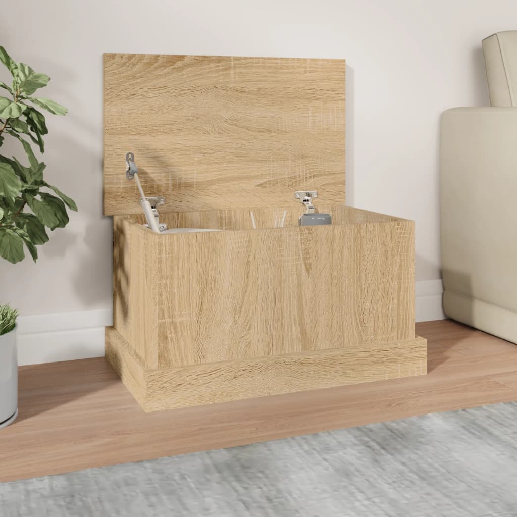 Storage Box Sonoma Oak 50x30x28 cm Engineered Wood - Sid & Sam
