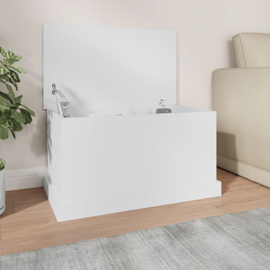 Storage Box White 70x40x38 cm Engineered Wood - R and M Furniture