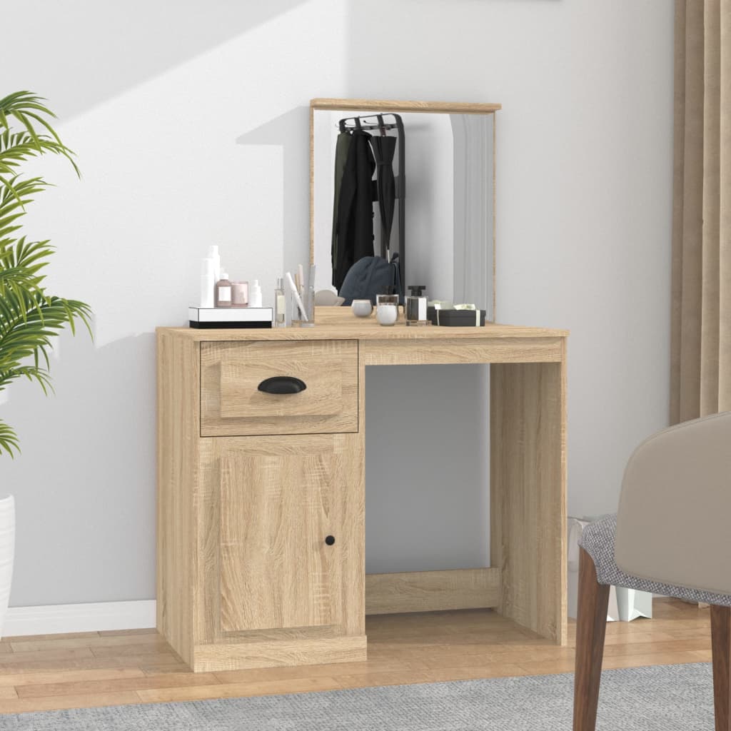 Dressing Table - TUCSON Dresser Sonoma Oak 90cm - Merlin Deals