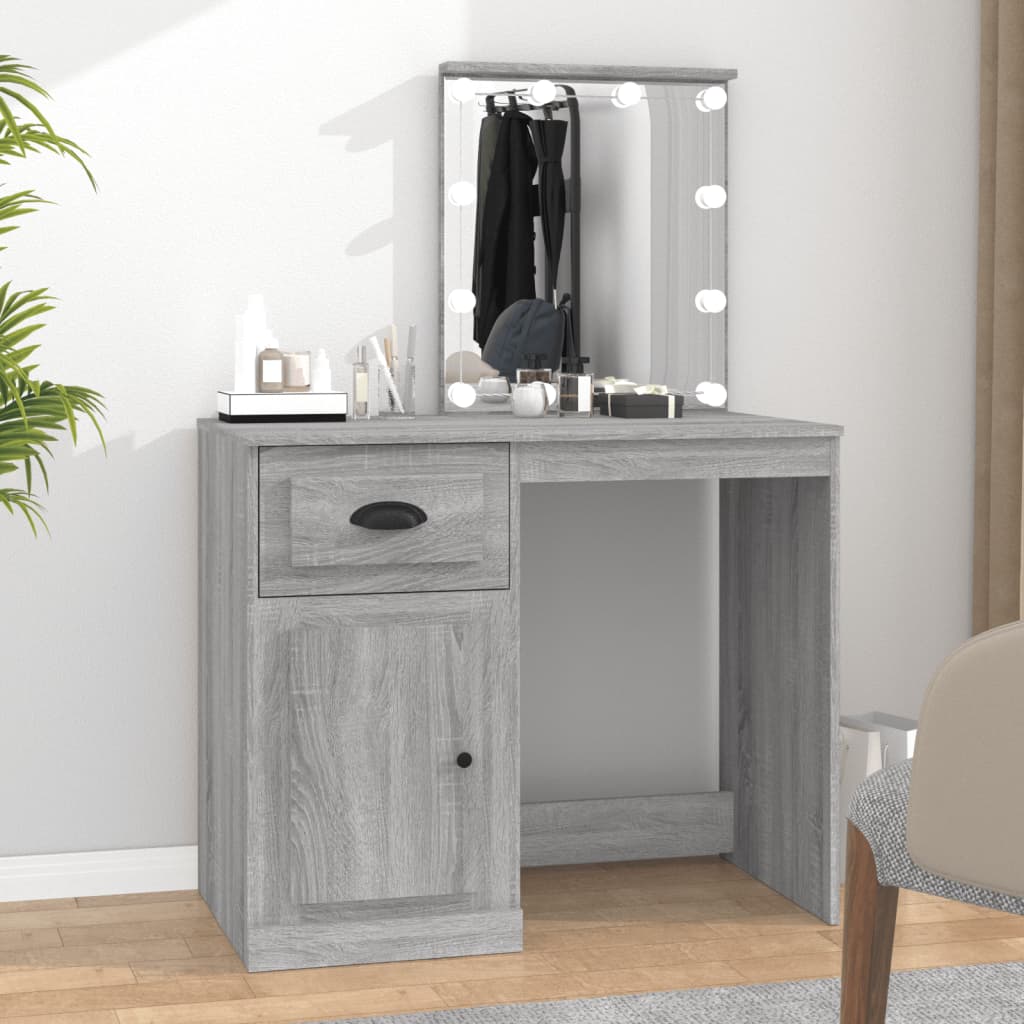 Dressing Table - MARLAS Dresser Grey sonona 90cm - The Home Maker