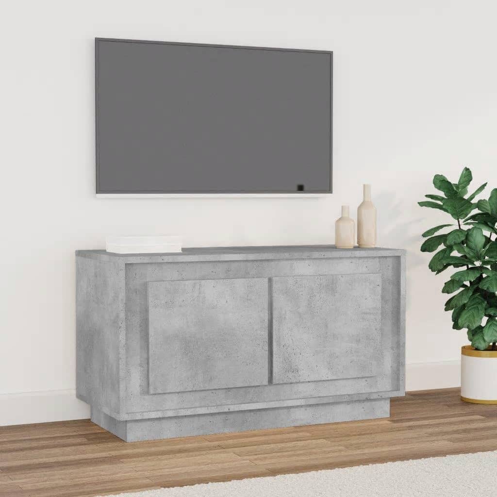 TV Cabinet Concrete Grey 80x35x45 cm Engineered Wood - Millennium Furniture