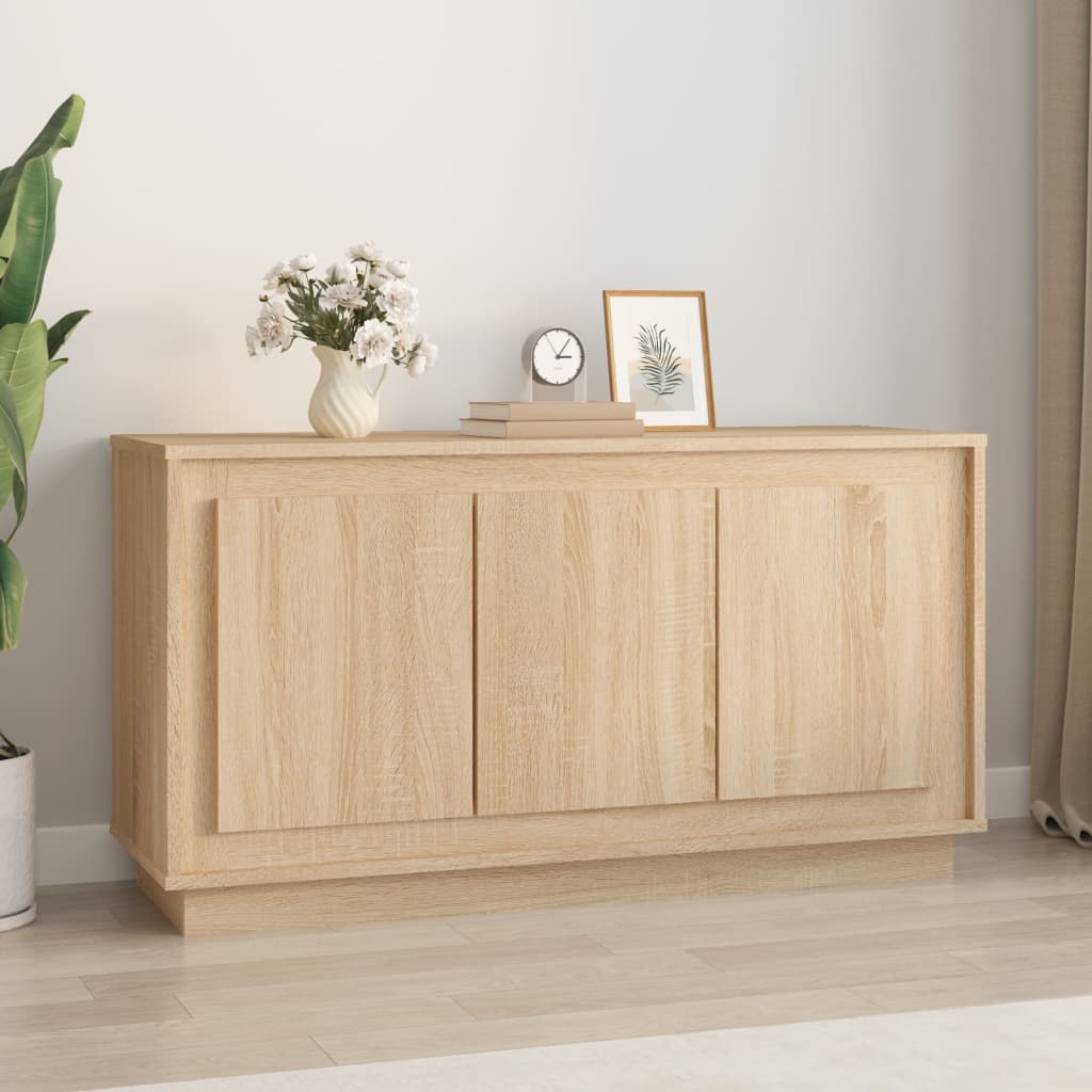 Sideboard Sonoma Oak 102x35x55cm Engineered Wood - The Home Maker