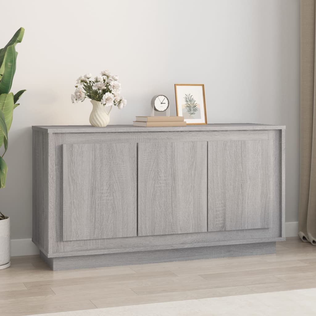 Sideboard Grey Sonoma 102x35x55cm Engineered Wood - All Things Good