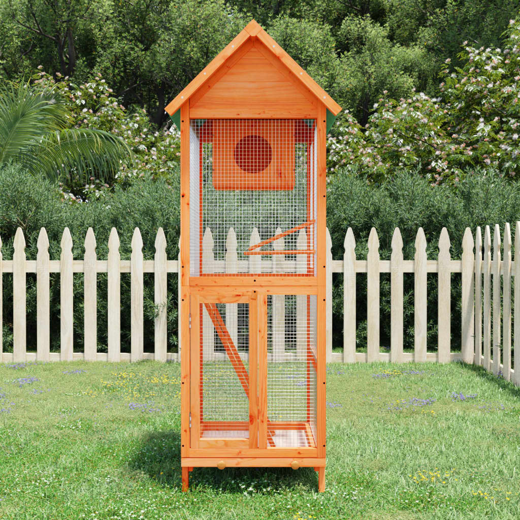 Bird House Brown 60x58.5x160 cm Solid Wood Pine - Tyrell & Tyrell