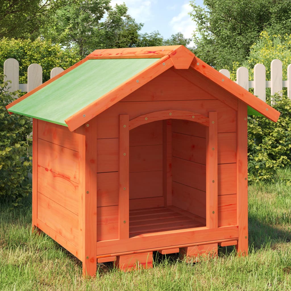 Dog Kennel Brown 65x65x61.5 cm Solid Wood Pine - Sid & Sam