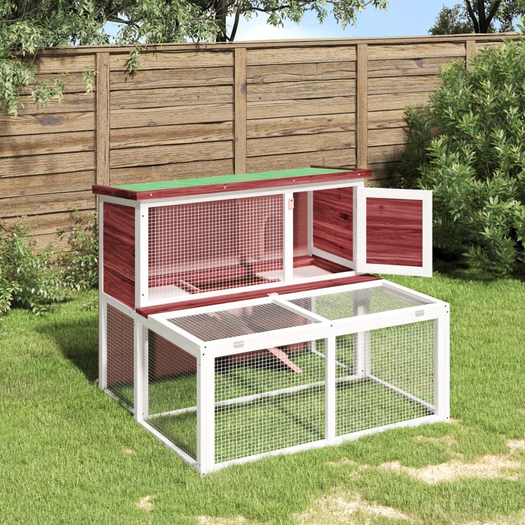 Rabbit Hutch Mocha 102x90x84.5 cm Solid Wood Pine - Millennium Furniture