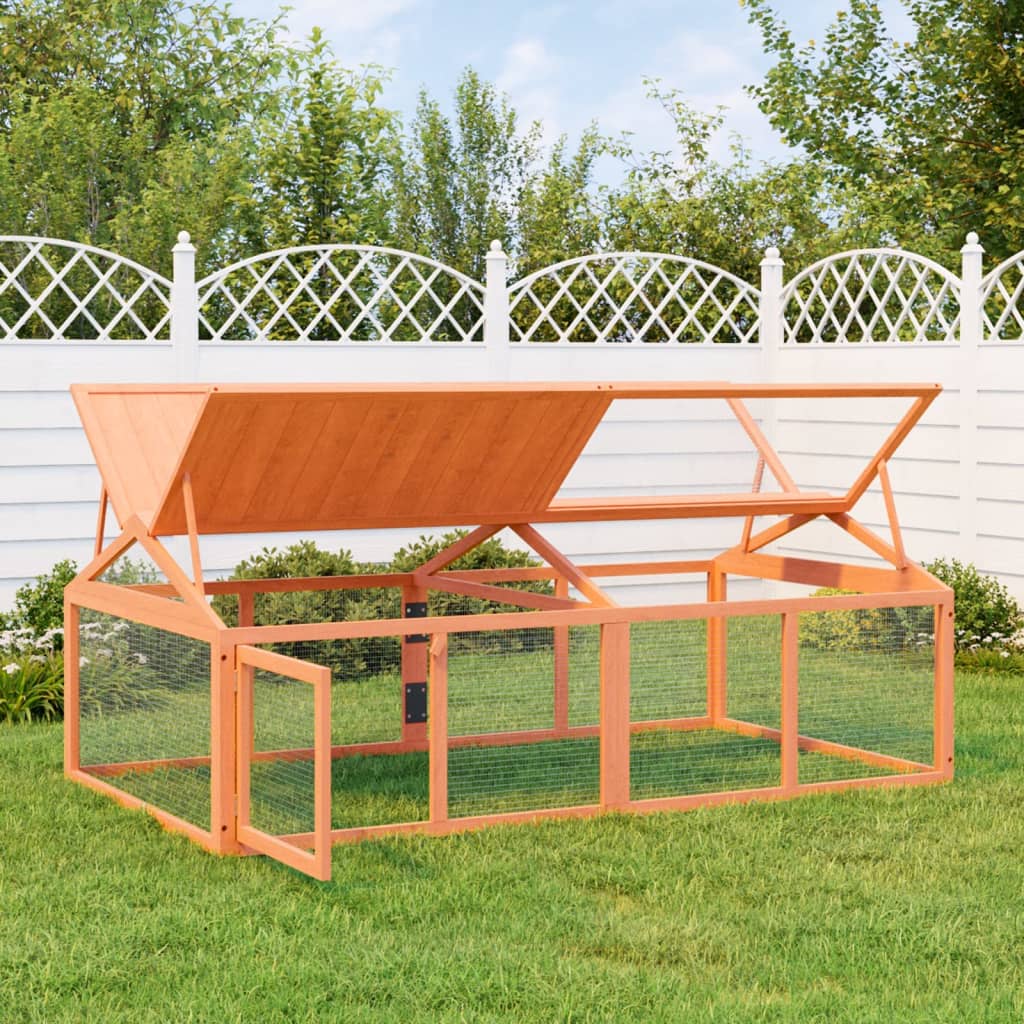 Run Box Brown 200x112.5x74 cm Solid Wood Pine - Unbeatable Bargains