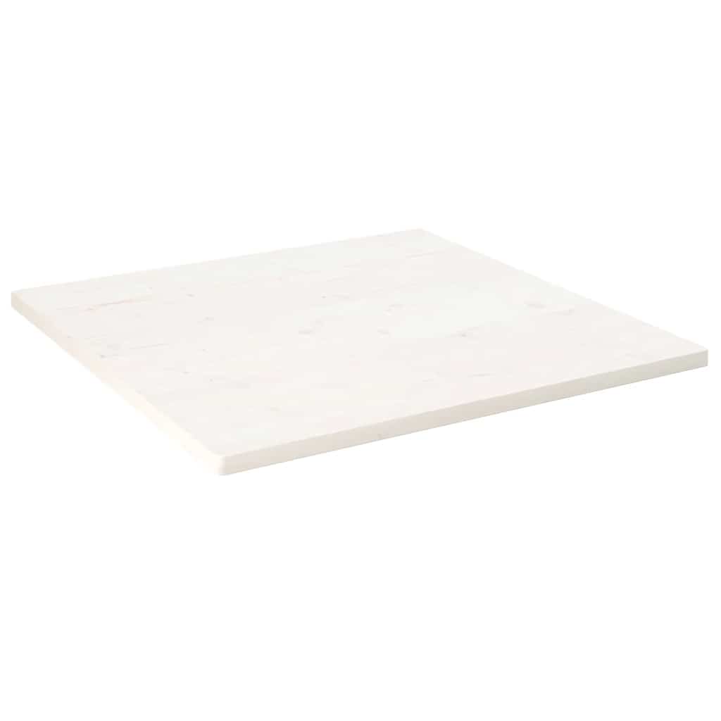 Table Top White 70x70x2.5cm Solid Wood Pine Square - Tyrell & Tyrell
