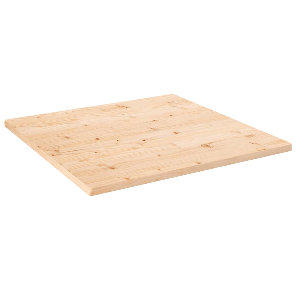 Table Top 90x90x2.5 cm Solid Wood Pine Square - Casper Homes