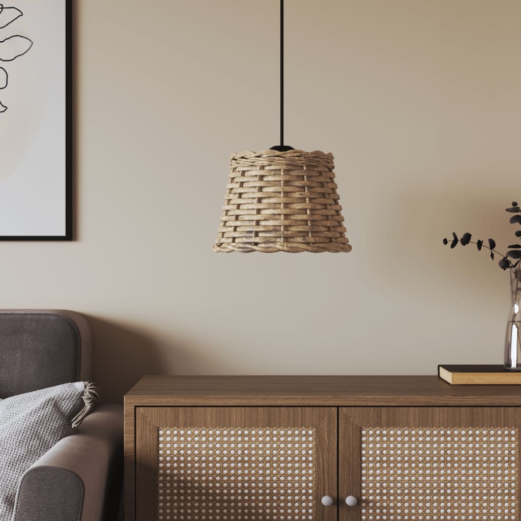 Ceiling Lamp Shade Brown Ã ̃20x15 cm Wicker - Style and Chic