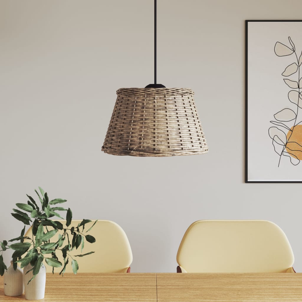 Ceiling Lamp Shade Brown Ã ̃50x30 cm Wicker - Millennium Furniture