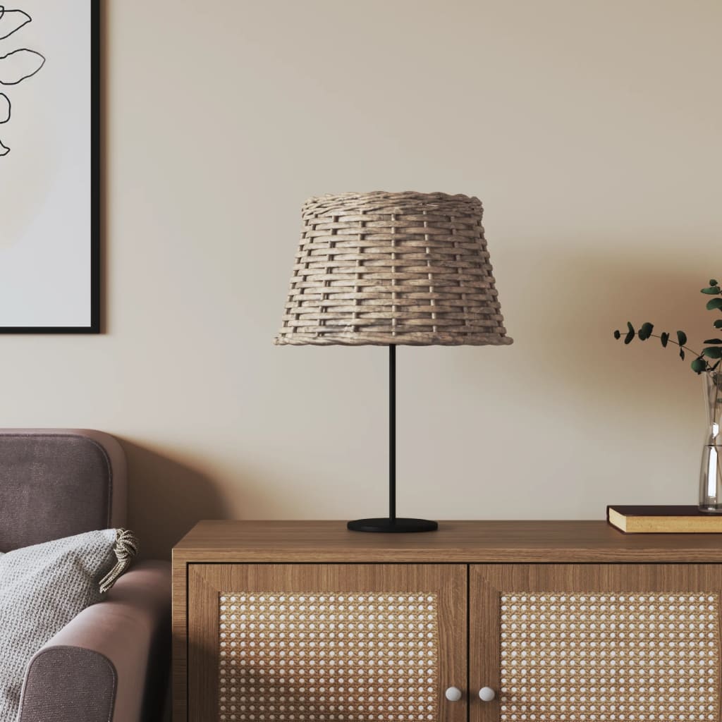 Lamp Shade Brown 38x23cm Wicker - Unbeatable Bargains