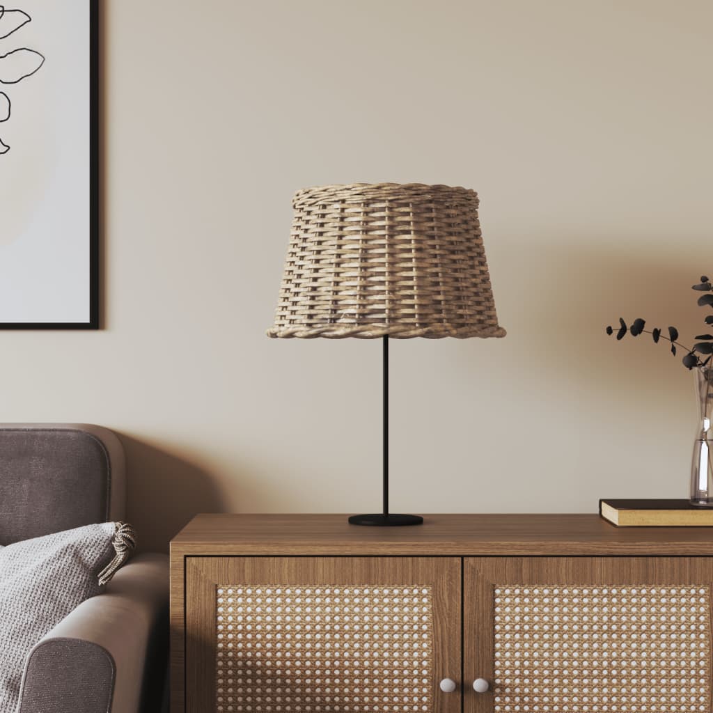 Lamp Shade Brown 45x28cm Wicker - Discount Dealers