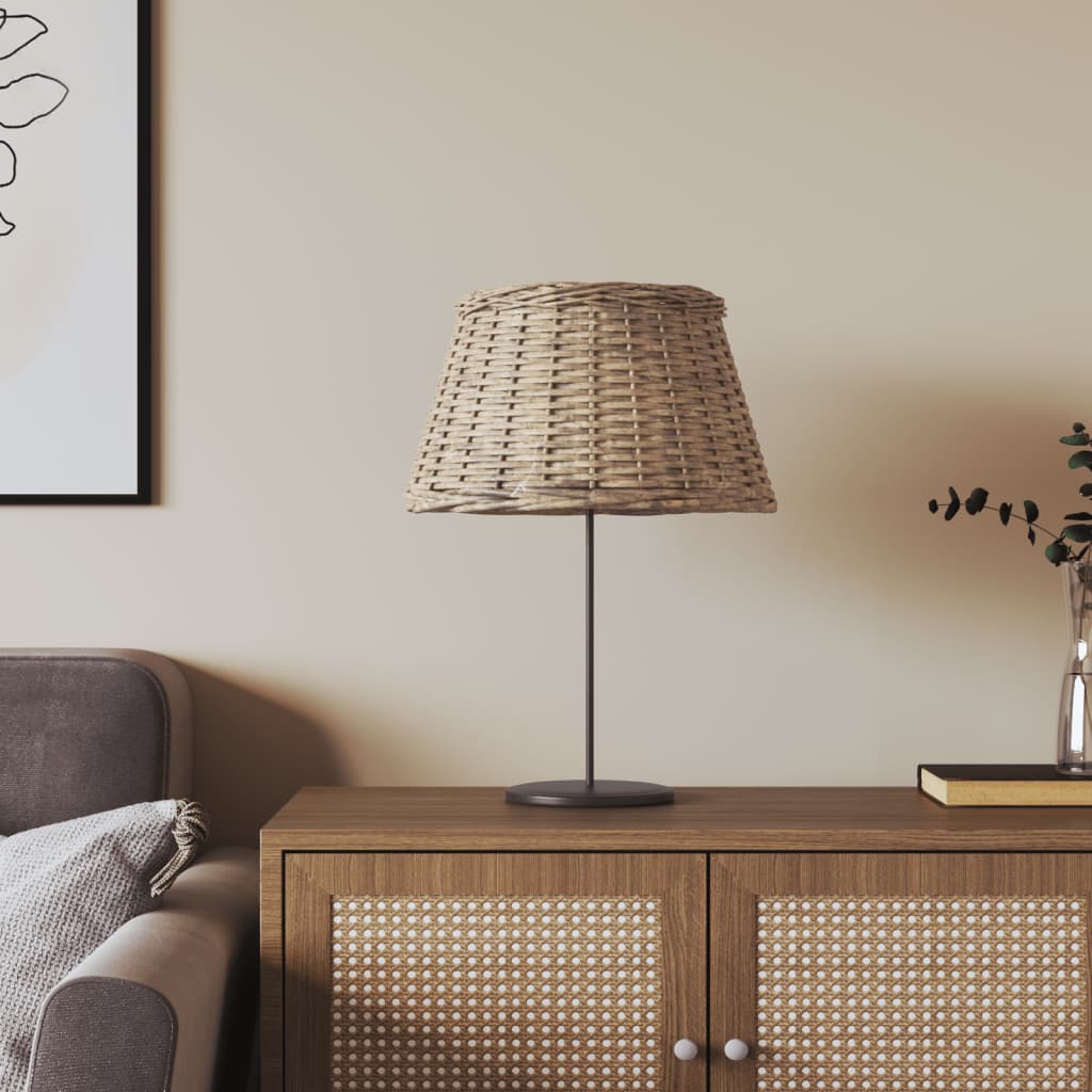 Lamp Shade Brown 50x30cm Wicker - Tyrell & Tyrell