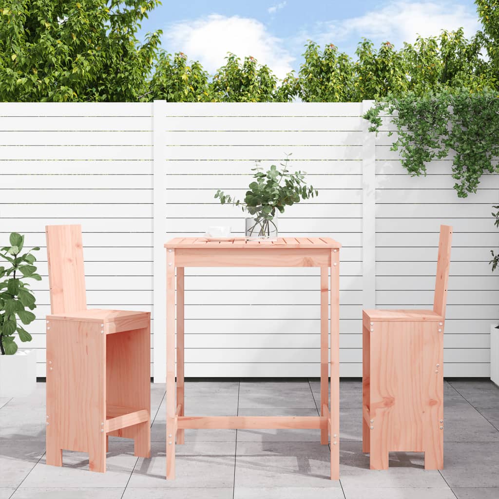 3 Piece Garden Bar Set Solid Wood Douglas - Direct Imports
