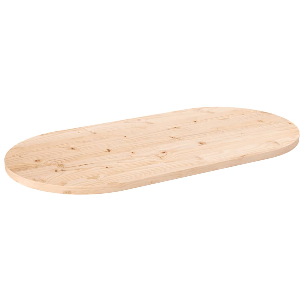 Table Top 90x45x2.5 cm Solid Wood Pine Oval - Casper Homes