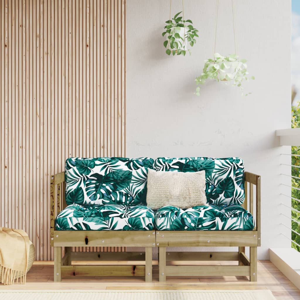 Garden Corner Sofas 2 pcs Impregnated Wood Pine - Direct Imports