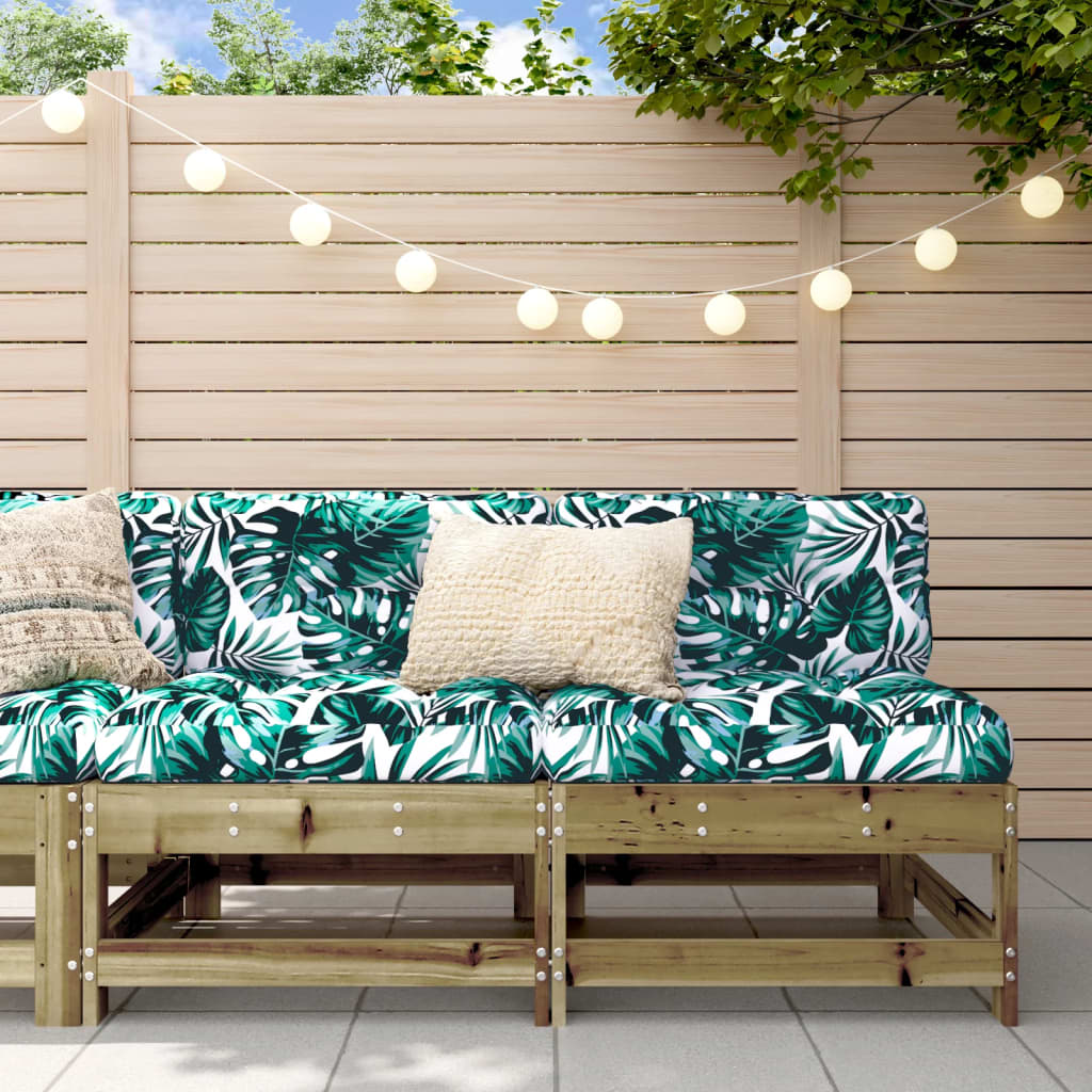 Garden Middle Sofas 2 pcs Impregnated Wood Pine - Casper Homes