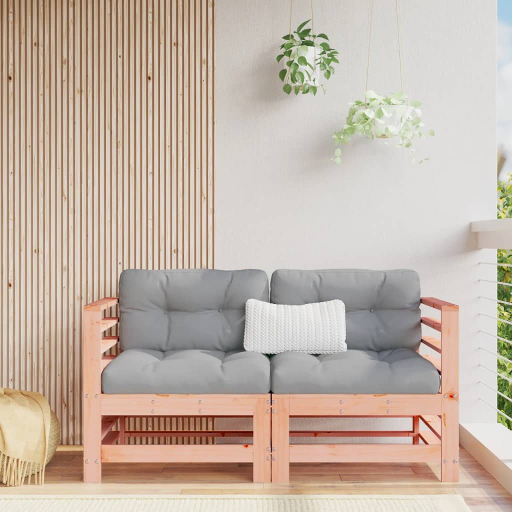 Garden Corner Sofas 2 pcs Solid Wood Douglas - Casper Homes