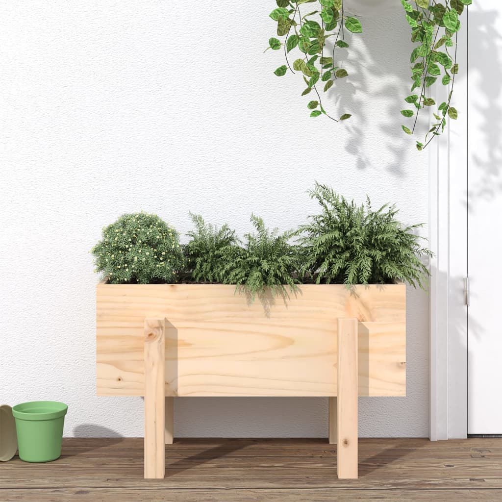 Garden Planter 62x30x38 cm Solid Wood Pine - Sid & Sam