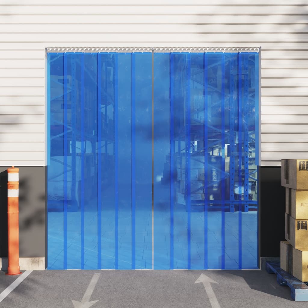 Door Curtain Blue 300 mmx2.6 mm 25 m PVC - Style and Chic