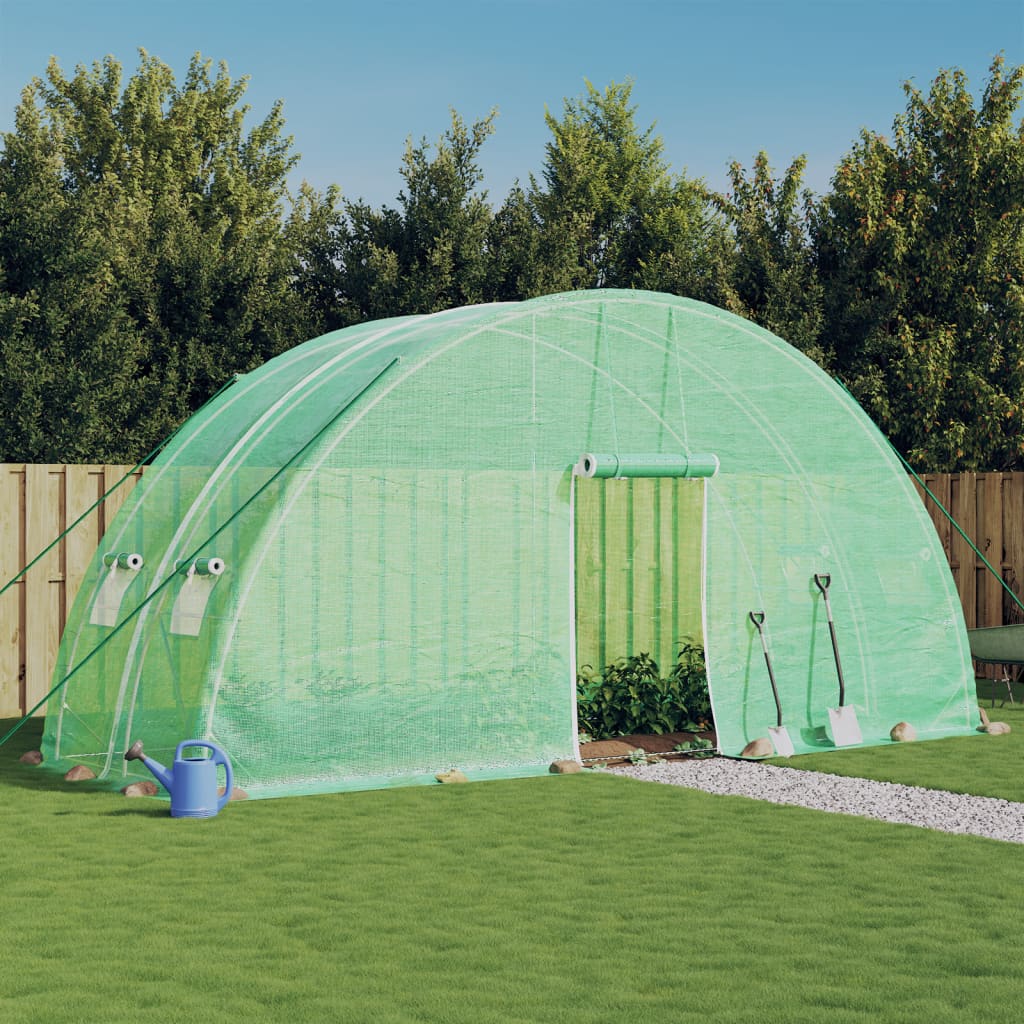 Greenhouse with Steel Frame Green 12 m² 6x2x2.85 m - Sid & Sam